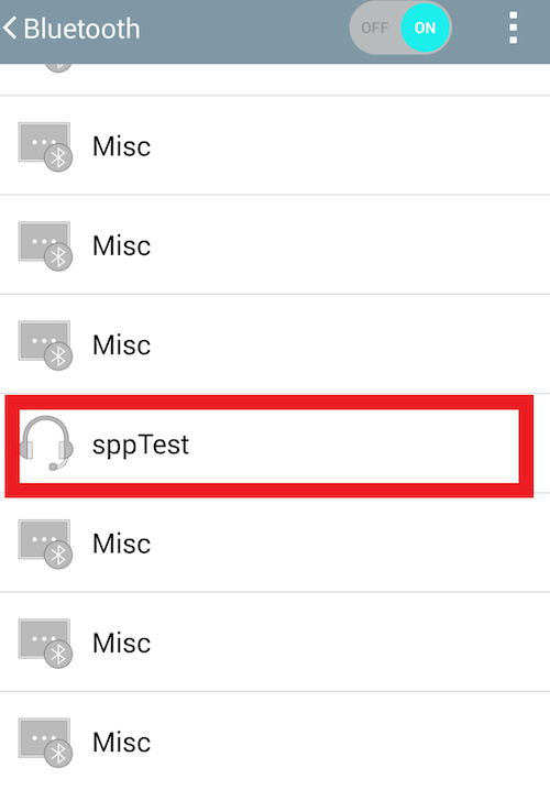 Bluetooth connection using your smartphone