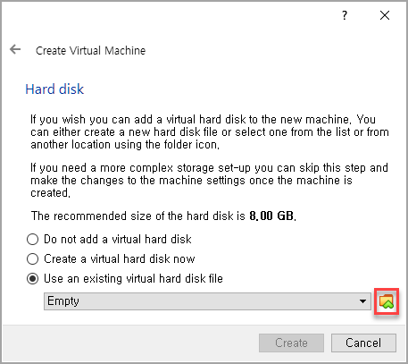 Configuring the hard disk 1