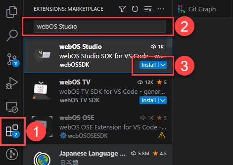 Setting up Project webOS TV Developer
