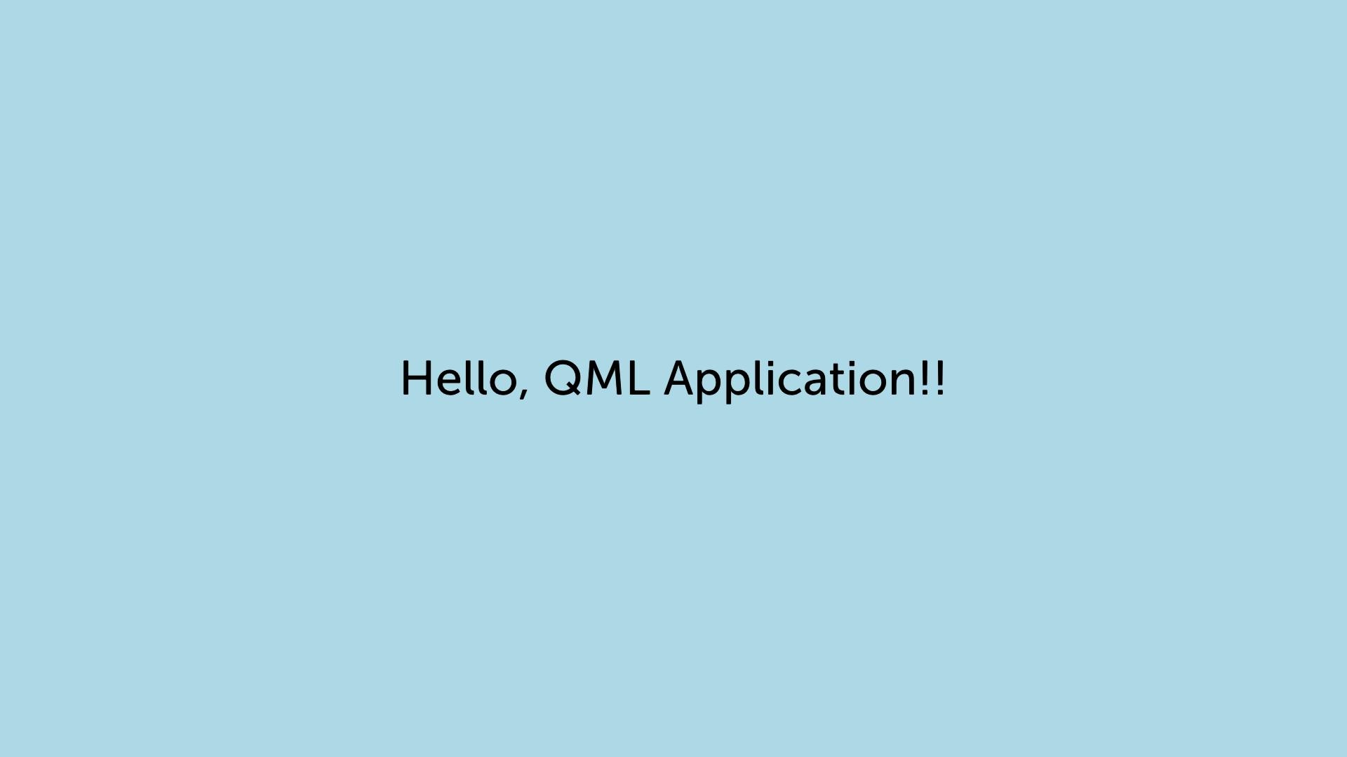 QML app screen