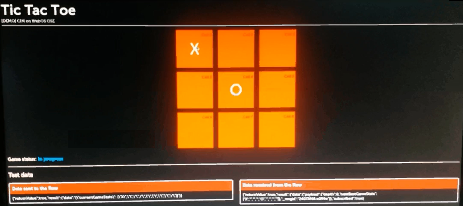 Tic-Tac-Toe app demonstration